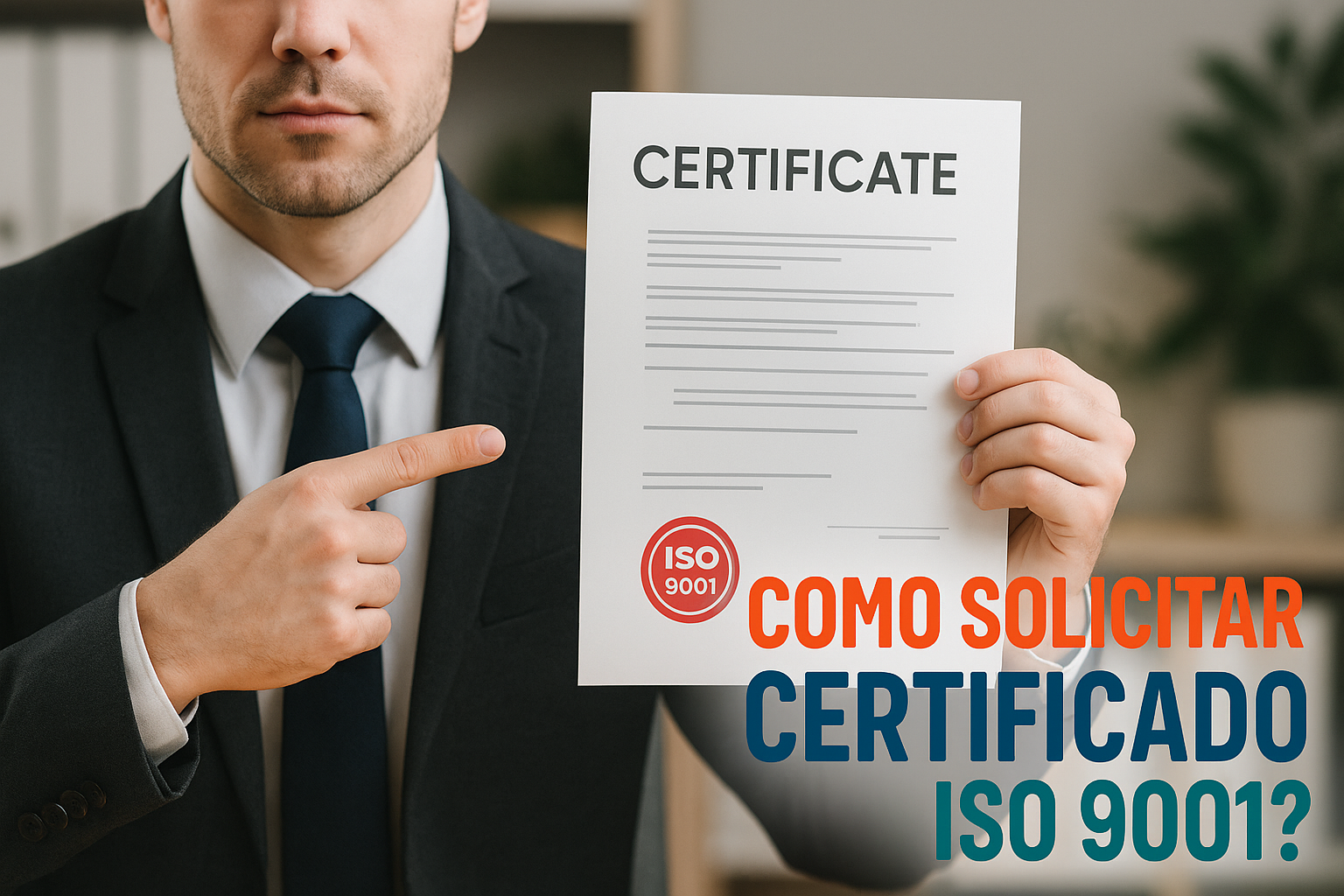 Como solicitar certificado ISO 9001?
